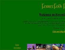 Tablet Screenshot of ferretfolk.net